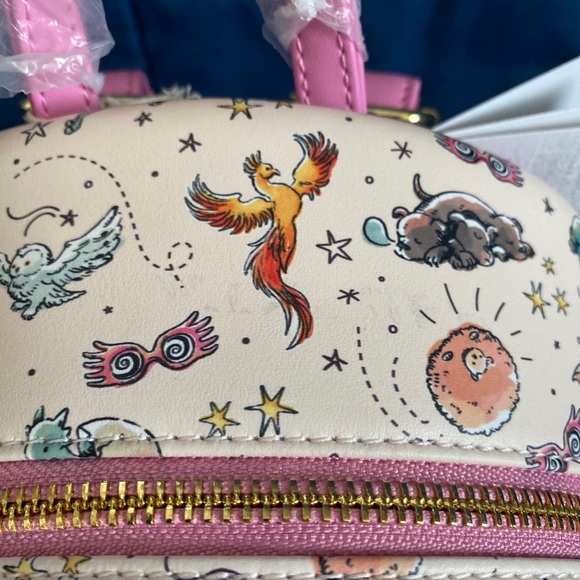 Harry Potter Loungefly Mythical Creatures Backpack - Picture 4 of 10
